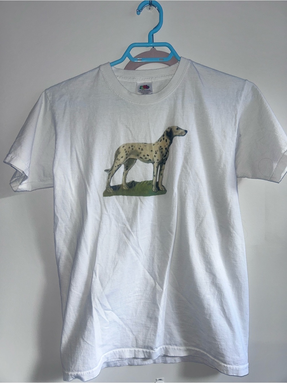 White Dalmation / Dog Graphic T Shirt Unisex Sizing Small